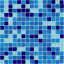 Мозаика стеклянная Stella di Mare R-MOS B3132333537 микс голубой-5 на сетке 327x327x4 мм Киев