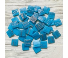 Скляна мозаїка Eco-Mosaic 20х20 мм 33х33 см блакитна (GA303)