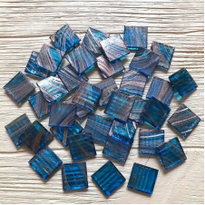 Стеклянная мозаика Eco-Mosaic 20х20 мм 33х33 см синяя (20Z62)
