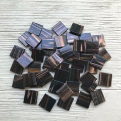 Скляна мозаїка Eco-Mosaic 20х20 мм 33х33 см чорна (20Z61) Івано-Франківськ