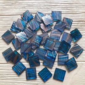 Скляна мозаїка Eco-Mosaic 20х20 мм 33х33 см синя (20Z62)