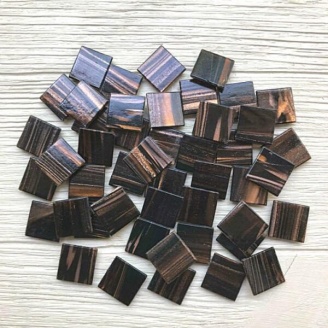 Скляна мозаїка Eco-Mosaic 20х20 мм 33х33 см коричнева (20Z38)