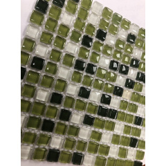 Мозаика стеклянная VIVACER MixL03 зеленый микс 30x30 cм Киев