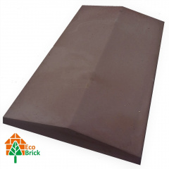Коник для забору бетонний 400х700 мм коричневий Умань