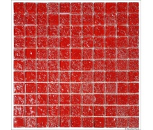 Стеклянная мозаика Керамик Полесье Gretta Red колотое стекло 300х300 мм