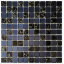 Скляна мозаїка Керамік Полісся Gretta Graphite Black Mix колотое скло 300х300 мм Кам'янець-Подільський