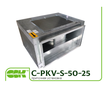 Канальный прямоугольный вентилятор C-PKV-S-50-25-4-220 в шумоизолированном корпусе