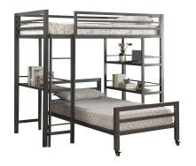 Двухьярусная кровать в стиле LOFT (Bed-015)
