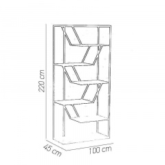 Стелаж для зберігання в стилі LOFT (Rack - 233) Київ