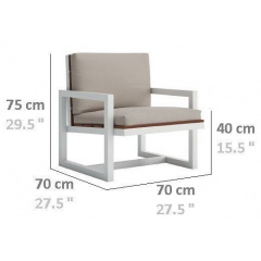 Лаунж кресло в стиле LOFT (Armchair-07) Черкассы