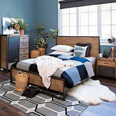 Ліжко в стилі LOFT (Bed-095) Київ
