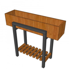 Горщик для вазона в стилі LOFT (Support for Flowers - 29) Хуст