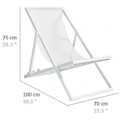 Раскладной пляжный шезлонг в стиле LOFT (Sofa-41) Одесса