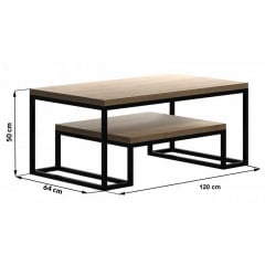 Тумба-підставка для TV в стилі LOFT (Stand-043) Хуст