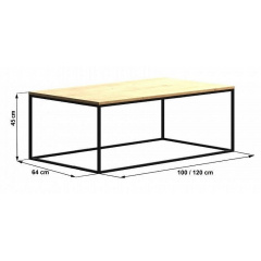 Журнальний столик у стилі LOFT (Table - 516) Ізюм