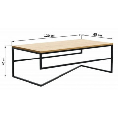 Журнальний столик у стилі LOFT (Table - 558) Дніпро