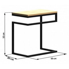 Приставной столик в стиле LOFT (Table-912) Долина