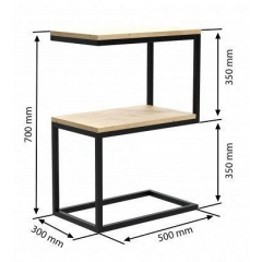 Приставной столик в стиле LOFT (Table-937) Чугуев