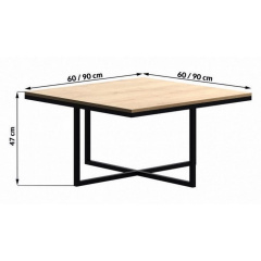 Журнальний столик у стилі LOFT (Table-417) Київ