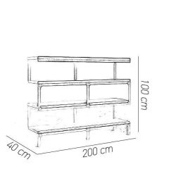 Консоль для дома в стиле LOFT (Console-119) Новомосковск