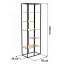 Стеллаж для хранения в стиле LOFT (Rack - 115) Шостка