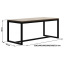 Обідній стіл в стилі LOFT 1200x900x800 (Table - 196) Київ