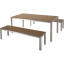 Набор стол + 2 скамейки в стиле LOFT (Garden Table - 04) Киев