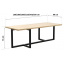 Обеденный стол в стиле LOFT 1600x900x750 (Table-030) Луцк