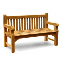 Крамниця зі спинкою 1340 х 690 мм від виробника Garden park bench 05 Енергодар