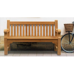 Крамниця зі спинкою 1340 х 690 мм від виробника Garden park bench 05 Енергодар