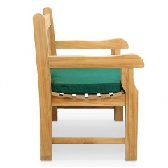 Крамниця зі спинкою 1200 х 690 мм від виробника Garden park bench 04 Петрове