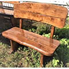 Лавка дерев'яна авторська 1000x500 із слебу в стилі Live Edge ручна робота від виробника Покровськ