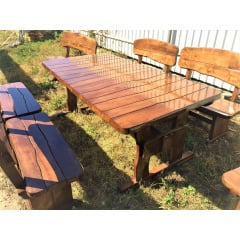 Лавка дерев'яна авторська 1000x500 із слебу в стилі Live Edge ручна робота від виробника Покровськ