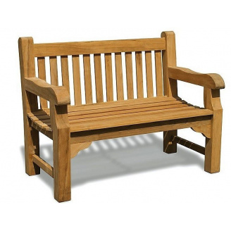 Крамниця зі спинкою 1200 х 690 мм від виробника Garden park bench 04