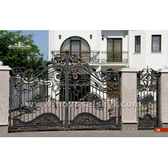 Ковані ворота розпашні відкриті з хвірткою Київ
