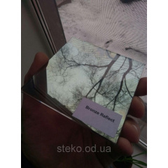 Пластикові вхідні двері Steko двостороння ламінація в масі золотий дуб рефлекторне скло Ворожба