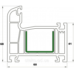 Пластиковые входные двери глухие Steko 900x2050 Киев