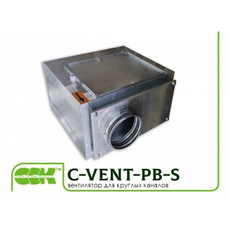 Вентилятор канальний з назад загнутими лопатками в звукоізольованому корпусі C-VENT-PB-S-250В-4-220
