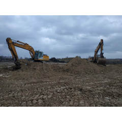 Разработка котлована с использованием экскаватора JCB 240 Киев