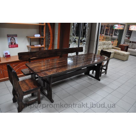 Комплект деревянной мебели для кафе венге 1800х800х770 мм