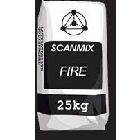 Термостійка суміш для кладки печей і камінів SCANMIX FIRE 25 кг сіра Київ