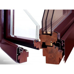 Вікно поворотно-відкидне з алюмінієво-дерев'яного профілю ЗЕНИТ Ужгород