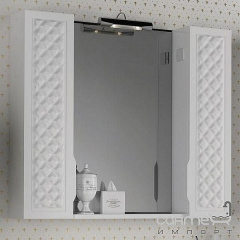 Зеркало с подсветкой и двумя шкафчиками Аква Родос Родорс 100 белый Киев
