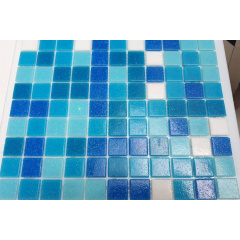Мозаїка, скляна, Stella di Mare R-MOS B1131323335 мікс блакитний-5 на сітці 327x327x4 мм Вінниця