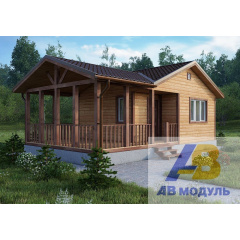 Будівництво дерев'яного котеджу з просторим ґанком Львів