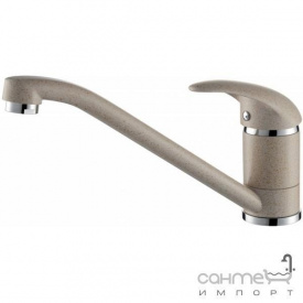 Гранитный смеситель для кухни низкий AquaSanita 2561-710 алба