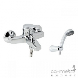 Настінний змішувач для ванни з душовою лійкою Genebre Ge2 60100 22 45 66 Хром