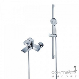 Настенный смеситель с ручным душем Kraus Illusio KEF-14709 CH хром