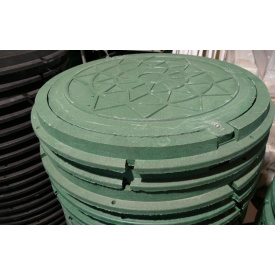 Люк полімерний із замикаючим пристроєм зелений