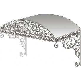 Козырек кованый